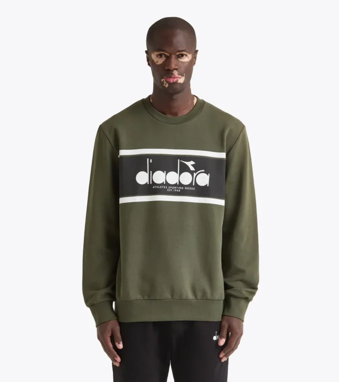Sweat-shirt Crew Logo Sweat à col rond en coton Sweat-shirt Crew Logo Sweat à col rond en coton