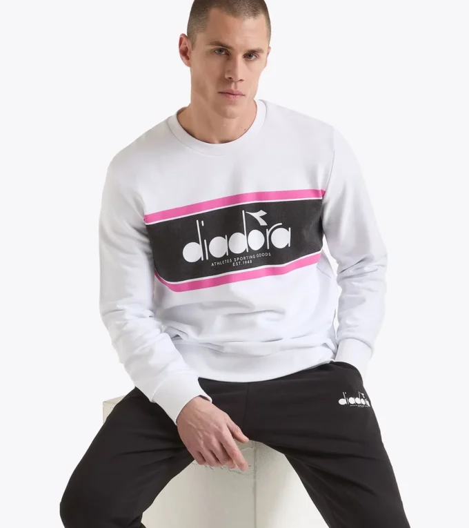 Sweat-shirt Crew Logo Sweat à col rond en coton Sweat-shirt Crew Logo Sweat à col rond en coton