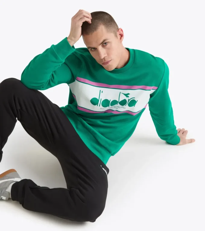 Sweat-shirt Crew Logo Sweat à col rond en coton