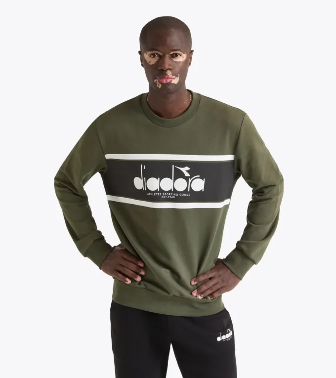 Sweat-shirt Crew Logo Sweat à col rond en coton Sweat-shirt Crew Logo Sweat à col rond en coton
