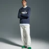 Sweat-shirt Crew Logo Sweat à col rond en coton Sweat-shirt Crew Logo Sweat à col rond en coton