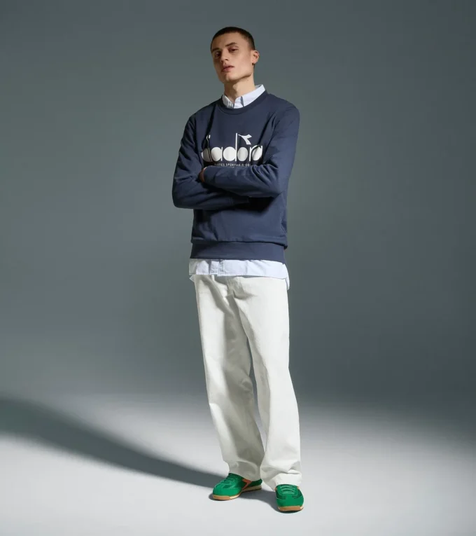Sweat-shirt Crew Logo Sweat à col rond en coton Sweat-shirt Crew Logo Sweat à col rond en coton