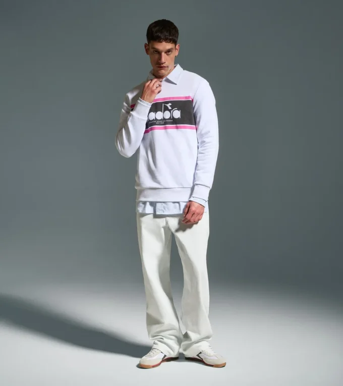 Sweat-shirt Crew Logo Sweat à col rond en coton Sweat-shirt Crew Logo Sweat à col rond en coton