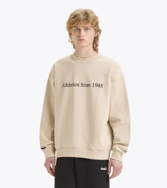 Sweat-shirt Crew Sweat-shirt à col rond Legacy – Fabriqué en Italie – Unisexe