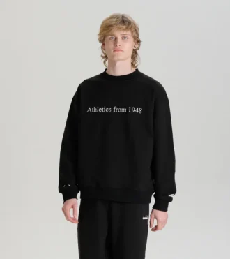 Sweat-shirt Crew Sweat-shirt à col rond Legacy – Fabriqué en Italie – Unisexe