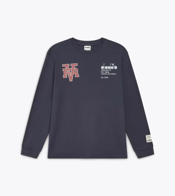 T-shirt Ls Run Valley T-shirt inspiré du style universitaire – Run Valley T-shirt Ls Run Valley T-shirt inspiré du style universitaire – Run Valley