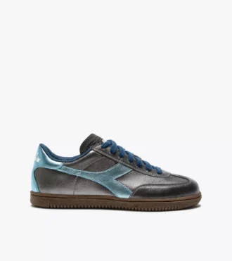 Trainer Metalized Baskets en cuir métallisé