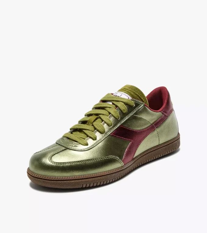 Trainer Metalized Baskets en cuir métallisé